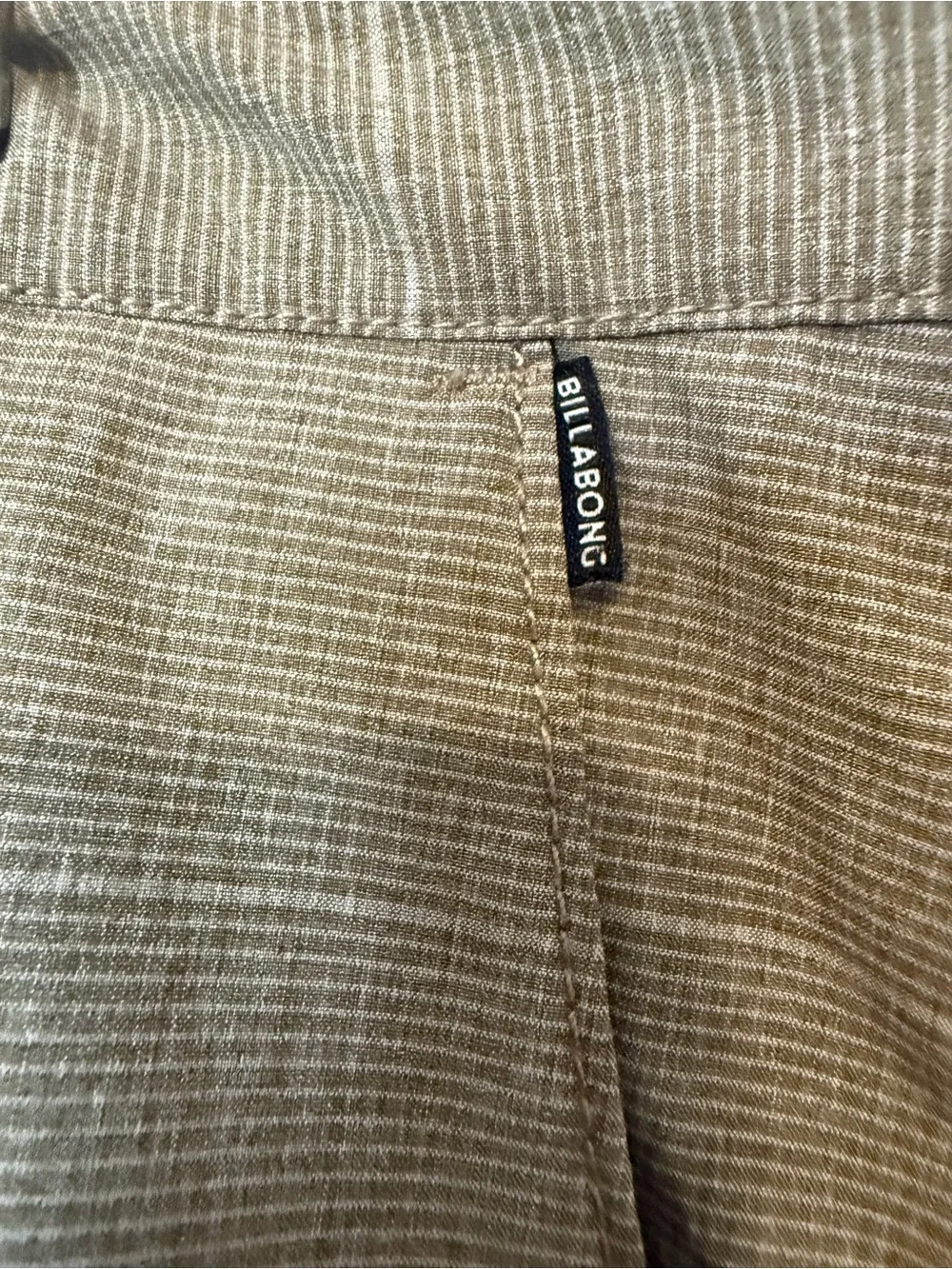 Billabong Crossfire Submersible Men's Stone Green Flat-Front Shorts